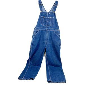 Vintage Sears Roebuck Denim Bib Overalls Tradewear (Actual 35 x 30.5) USA EUC
